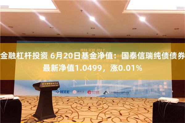 金融杠杆投资 6月20日基金净值：国泰信瑞纯债债券最新净值1.0499，涨0.01%