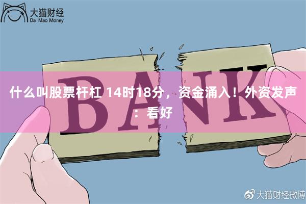 什么叫股票杆杠 14时18分，资金涌入！外资发声：看好